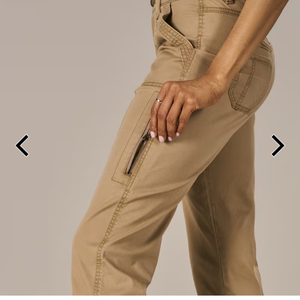 Natural Reflections Tan Cargo Pants for Women - Picture 12 of 15